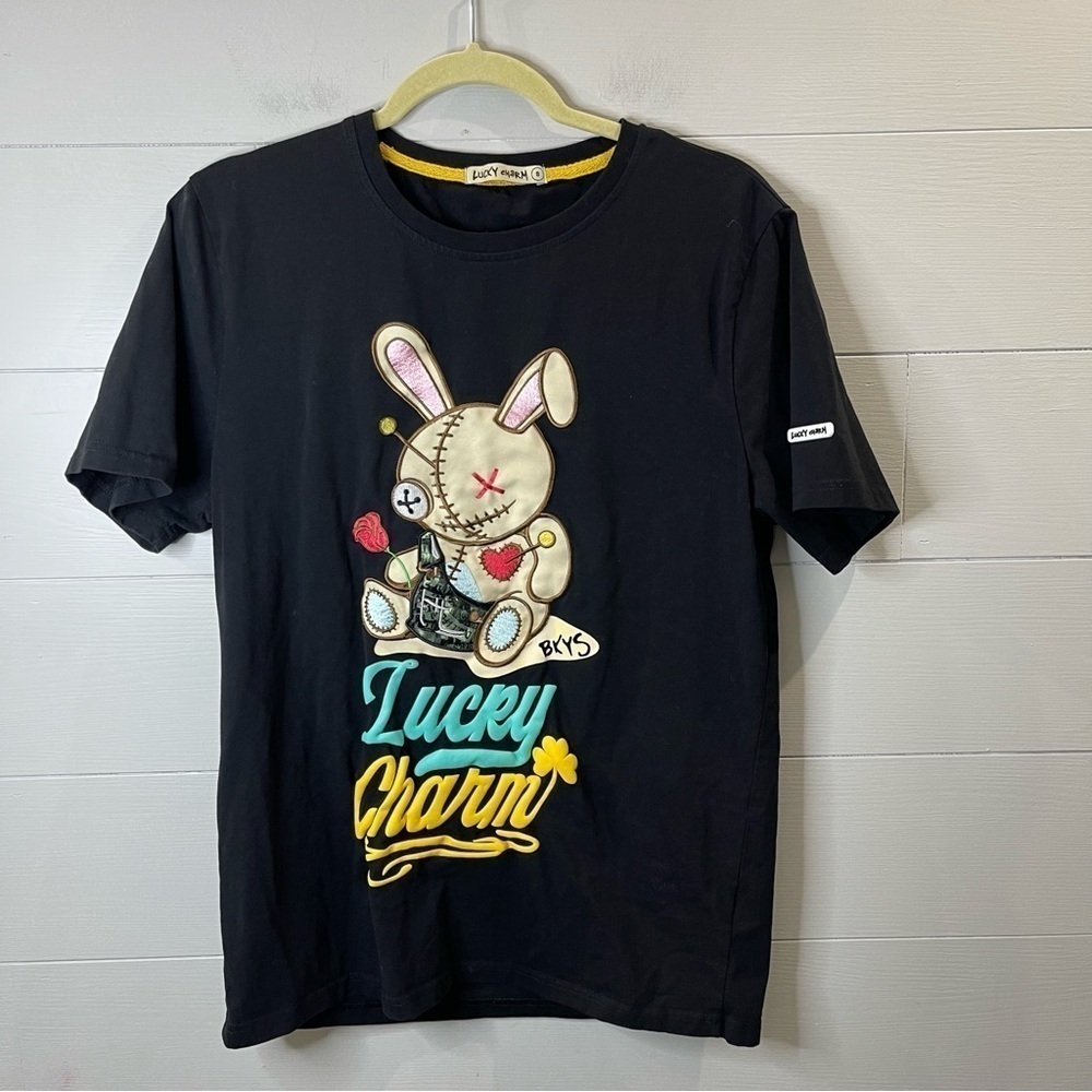 BKYS Lucky Charm | Men’s Rabbit Short Sleeve T-Shirt Size Small